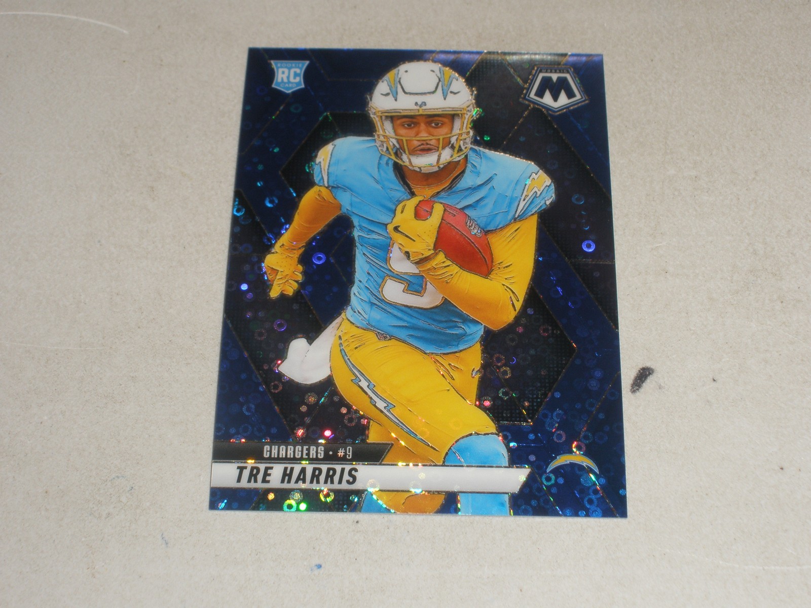 2025 Panini Mosaic No Huddle Blue Prizm #326 Tre Harris 48/99 Rookie RC