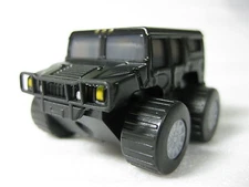HUMMER H1 BLACK Diecast Pull Back Car Black NIB Rare Suntory Boss