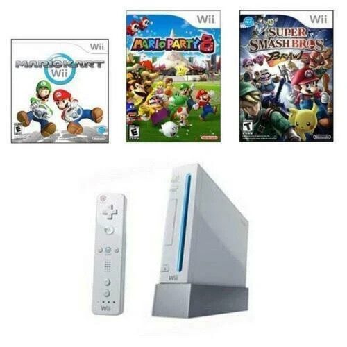 Paquete completo de consola Nintendo Wii (negro/blanco/rojo) elige tu conjunto - Imagen 5 de 19