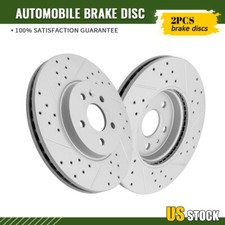 2Pcs Front Drilled Disc Brake Rotors for Chevrolet Trax Buick Encore L4 1.4L