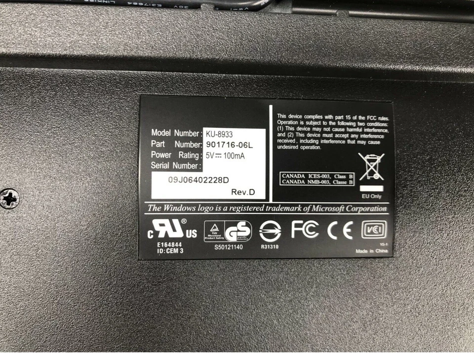 Dell Wyse USB Keyboard KU-8933 901716-06L New In Box - Image 4 of 4