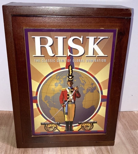 RISK Vintage Collection Wooden Box Bookshelf Edition Hasbro -NEW OPEN BOX