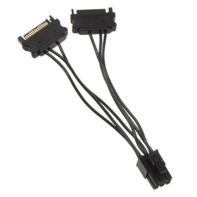 Kolink Adaper 2x 15pin SATA to 1x 6Pin PCIe Riser Card Mining