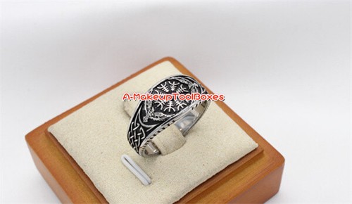 Stainless Steel Celtic Irish Knot Nordic Viking Vegvisir Compass Ring 7-13# J594 - Picture 7 of 13