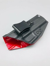 PSA Rock 5.7 x28 Black Carbon Fiber & Red Kydex IWB Holster USA Made