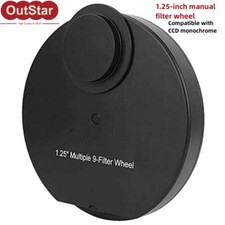 1.25" Multiple 9-Filter Manual Filter Wheel for CCD Cooled Camera Telescope sz