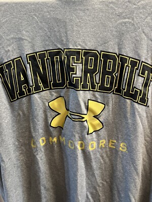 Under Armour Vanderbilt Commodores Shirt.   Loose Fit Medium Men s Gray