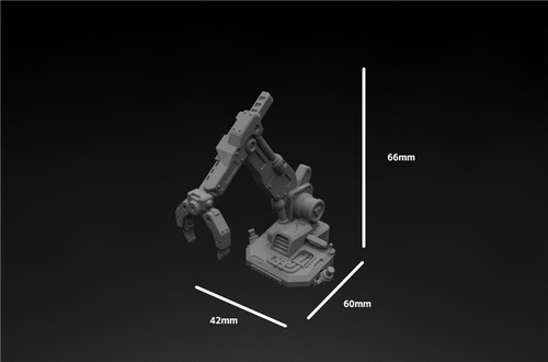 1/60/144/100 Ground handling robot arm model 3D Printed model kit - Picture 5 of 15