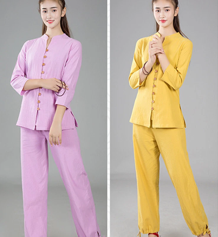 KungFu Tang fu Unisex Tai Chi Uniforms Clothing YOGA Fitness Zen Clothes (button - Image 4 of 4