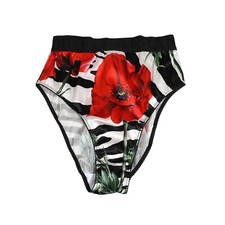 DOLCE & GABBANA Underwear Multicolor Silk Stretch Floral Brief Slip IT2 / US S