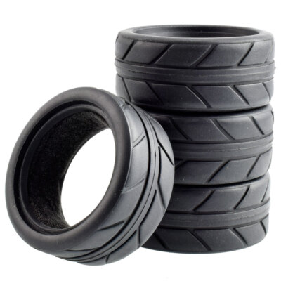 RC Rubber Tires for Tamiya TT-01 TT-01E TL01 HSP FW06 1/10 On Road Touring Cars