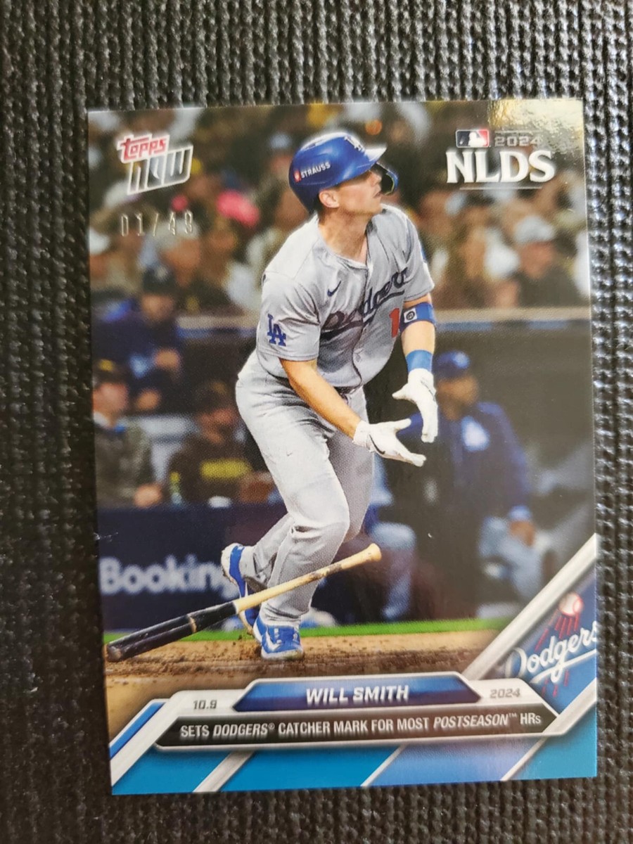 スポーツ選手 Baseball COLLECTORS TRADING CARDS Will Smith Most HRs By Catcher 2024 MLB Topps NOW Card 819 Blue