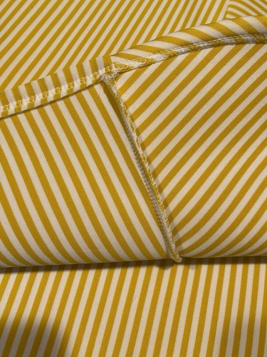 Skirt Yellow White Stripe Thick Neoprene Feeling Dani’s Choice Size Large - Picture 9 of 9