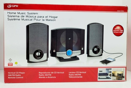 GPX HM3817DTBLK Vertical CD Home Music 