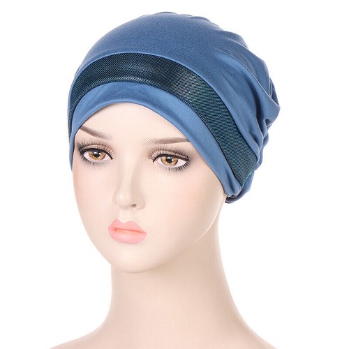 Women Ladies Turban Hat Cancer Chemo Hair Loss Cap Muslim Hijab Head Scarf Cap - Picture 21 of 23