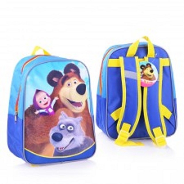 Average Preschool Backpack Masha And The Bear 11 Kids Bag Kindergarten 