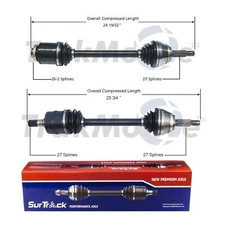 SurTrack Pair Set 2 Front CV Axle Shafts For Dodge Stealth Mitsubishi 3000GT FWD