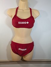 Sporti Guard Hipster Workout Red Bikini Top a...