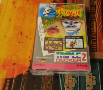 Monkey Magic + 2 (Alternativ 1986) Commodore 16 116 +4 (Tape, Manual, Box) 8-bit