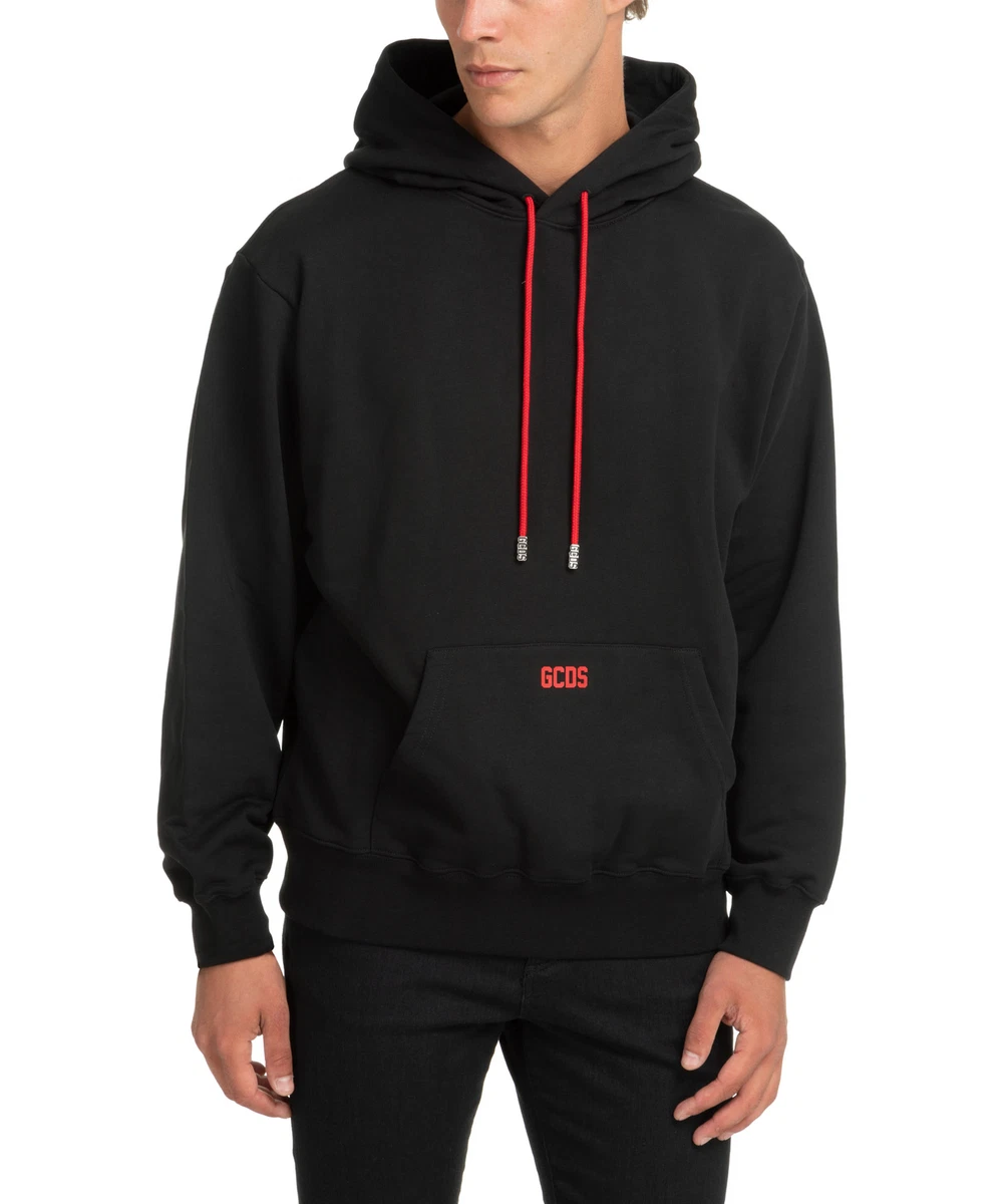 GCDS hoodie men CC94M100105 02 Black hoodies sweat sweater