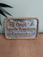 PK11135 NOS VINTAGE 1986  GREAT NORTH AMERICAN COMPANIES  BELT BUCKLE
