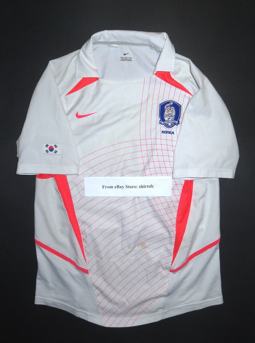 2002年 日韓W杯 韓国代表 ユニフォーム NIKE ナイキ M 2002 World Cup Nike Korea Authentic Away Jersey Shirt Kit Medium M