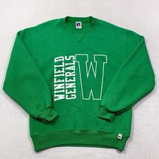 Vintage Russell Athletic Sweatshirt Adult Medium Winfield Generals WV USA Made