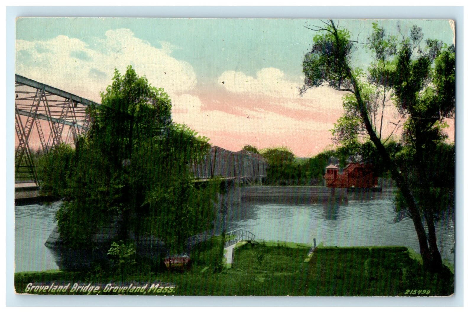 1912 Groveland Bridge, Groveland, Massachusetts MA Antique Postcard eBay
