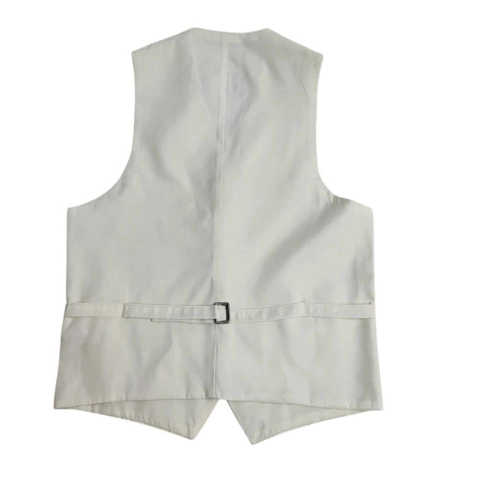 Heirloom Cream Argyle 2 Pocket Wedding Formal Waistcoat Men's Size L 42'' - Image 3 of 4