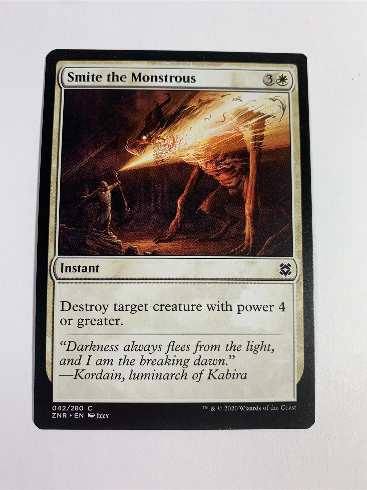 MTG Zendikar Rising Smite the Monstrous 042/280 Magic the Gathering