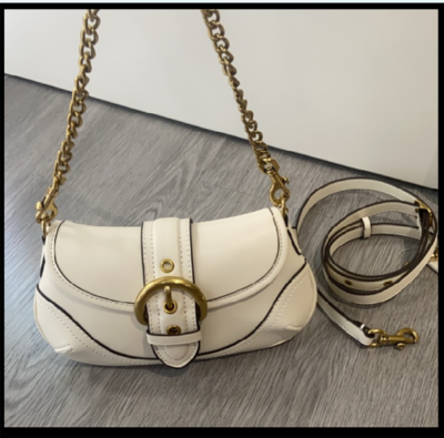 COACH CAN44 Soho Bag 25 In Signature Jacquard Chalk Brass Outlet