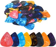 100pcs Medium Size Guitar Picks Sampler Value Pack 0.71mm Thickness