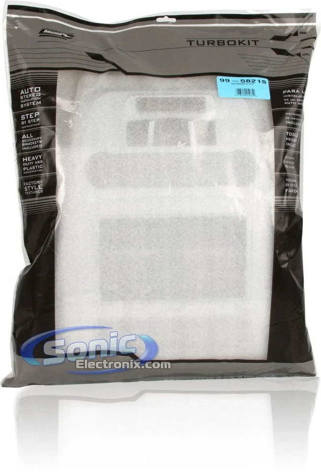 Kit de tablero de instalación Metra 99-5821S plateado 1/2 DIN para Ford Fusion 2010-2011 Foto 4 de 4