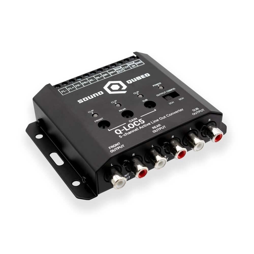 Compact High to Low Signal Converter - 5-Channel for Car Audio Amplification