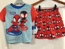 Marvel Spider-Man Spiderman Toddler Boys Short Sleeve Pajama Set 2T, 5T NEW