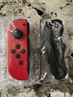 Nintendo Switch Super Mario Odyssey RED LEFT Joy-con & Strap Authentic Genuine