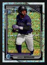 Derek Bernard 2024 Bowman Chrome 1st Year Shimmer Refractor Colorado Rockies