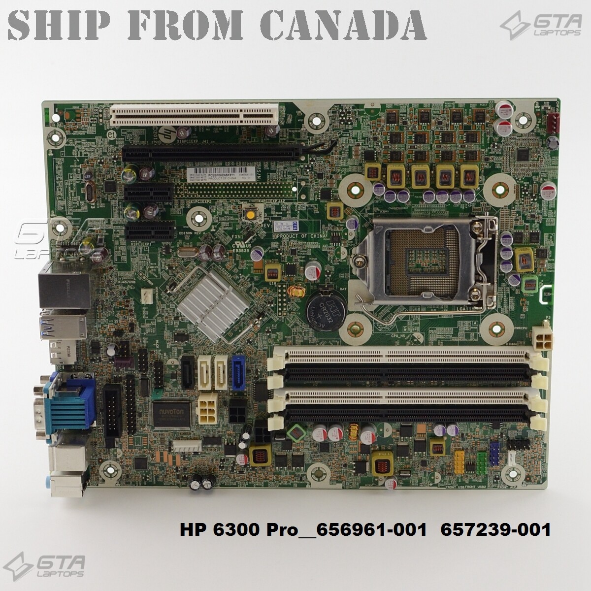 HP Compaq 6300 Pro SFF Motherboard 656961-001 657239-001 656934