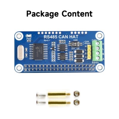 Waveshare 3.3V RS485 CAN HAT for Raspberry Pi Allows Stable Long-Distance
