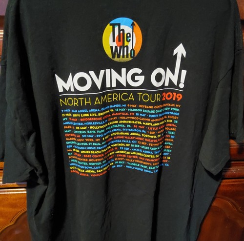The Who Tee Moving On North American Tour 2019 Front Back Print XXL - Picture 2 of 3
