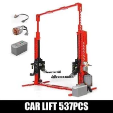 RC Motorized Car Lift MOC Building Blocks Sets Lifter DIY Model Bricks Toys Gift