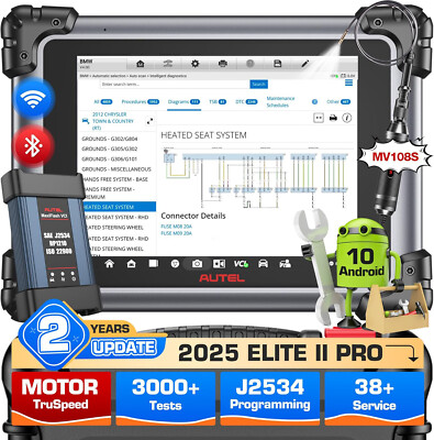 Autel MaxiSys Elite II PRO Scanner: 2025 Version 2 YEAR update No IP Limited