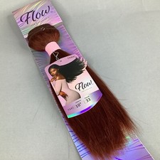 10" Flow 33 Auburn Yaki Straight 100 Human Hair Extensions by Outre