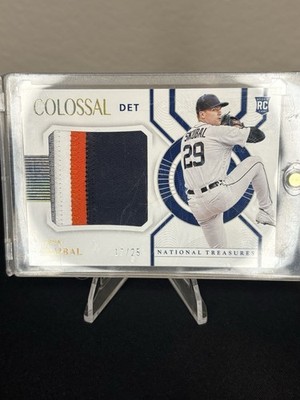 2021 Panini National Treasures - Tarik Skubal Colossal Patch Rookie /25 Tigers