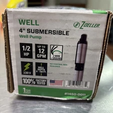 NEW Zoeller 4" Submersible Well Pump 1/2HP 230V 2-Wire Model 1450-0011