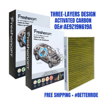 2PCS FreshenOPT Cabin Air Filter Fit Explorer Taurus MKS OE: AE9Z19N619A CF11176