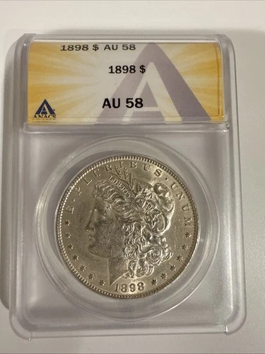 1898 Morgan Dollar ANACS AU-58 Silver