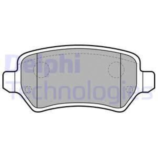 Delphi BremsbeläGe Bremsbelegsatz Hinten FüR Opel Meriva Zafira B-image