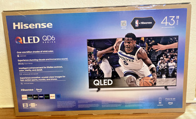 Hisense QD6 Series 4K QLED Smart TV - 43'' Brand New in Box