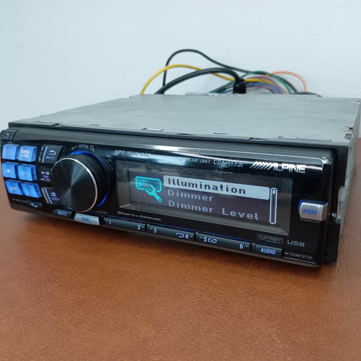 Alpine CDA-117Ji 1DIN Car Audio CD Player USB iPod Time Correction